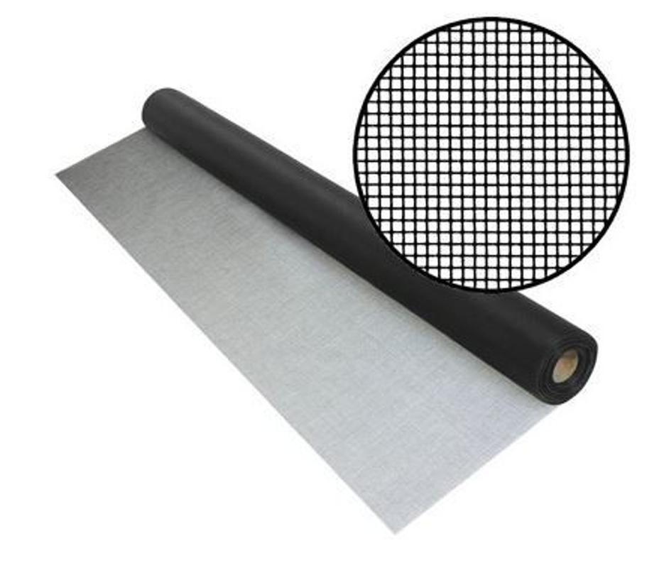 UV Dirençli Kömür PVC Cam Elyaf Ekrani Dış Patio Havuz Böcek Ağı 100ft Uzun