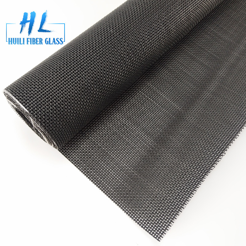 280g/m2 Siyah Poliester Ağı Ekran Ruloları 100m Uzunluk 15x11 Ağı Sayısı 0,35mm Fil Diametri ile
