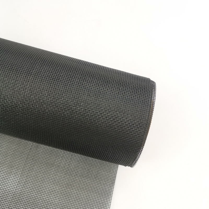 280g/m2 Siyah veya Gri PET Mesh Screen Roll 1-3m Geniş 30m ile 100m Uzunluk