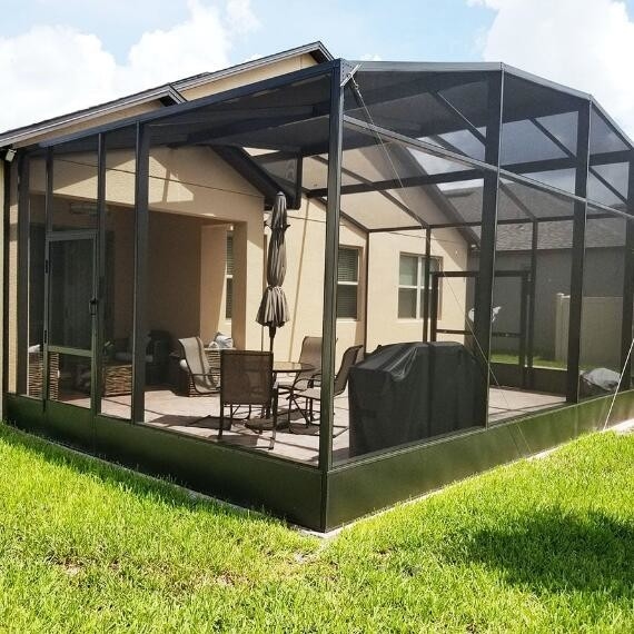 Yüksek verimlilikli havuz ve avlu ekranı kömür 18 X 14 Ağı Boyutu 0.33mm Tel çapı