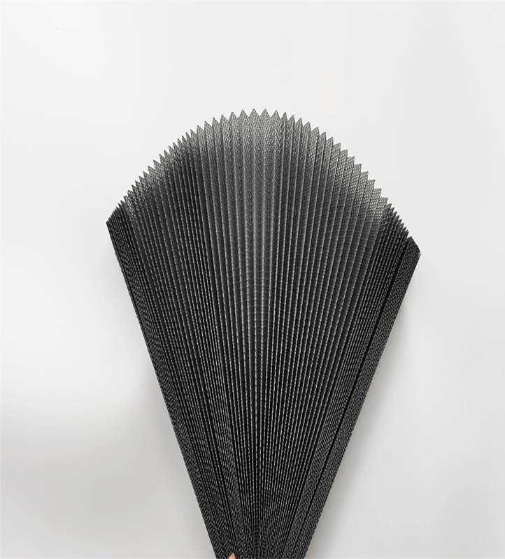 16 20 Mesh Fiberglass Plisse Böcek Ekrani Kat 14-20 mm Pencereler / Kapılar İçin
