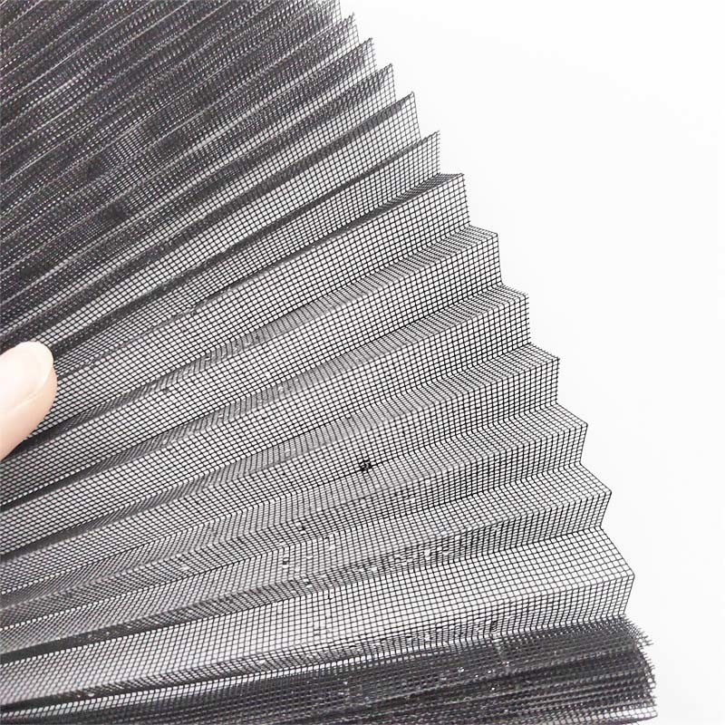 Yüksek dayanıklılık Plisse Böcek Ekrani Yangına dayanıklı Pleated Yüksekliği 14mm Yırtılmaya dayanıklı aşınmaya dayanıklı