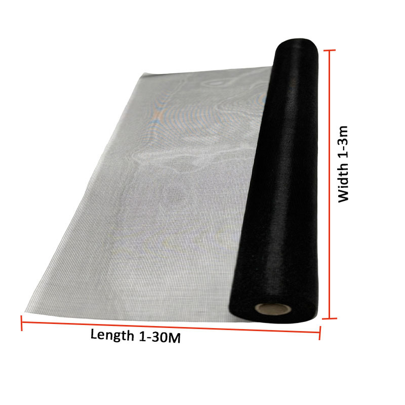 Özelleştirilebilir 22*22 cam lif sivrisinek ağı Sarı kaplama ile 0.28mm Tel çapı ve 1.2m genişliği