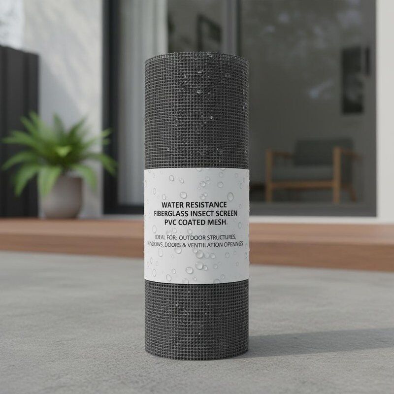 Suya dayanıklı cam lif böcek ekranı PVC kaplama ağı Dış yapılar pencereler kapılar ve havalandırma açıklıkları için idealdir