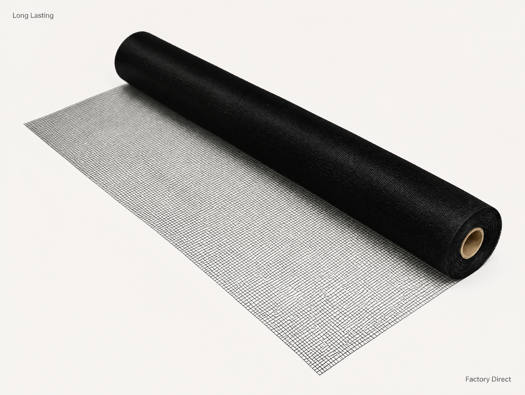 Plain Woven Fiberglass Insect Screen Tensile Strength ≥200N Özel Logo Kapılar ve Pencereler için Yüksek Güçlü Ağı