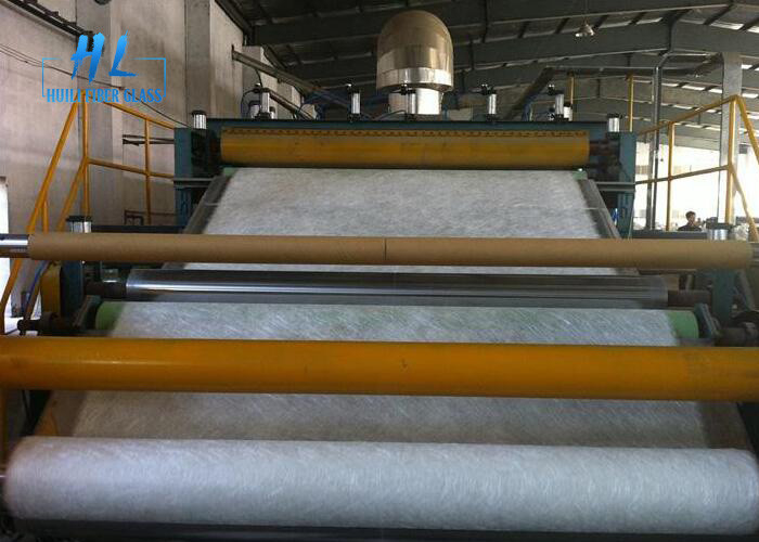 Beyaz Renk Fiberglas Doğranmış Strand Mat Direk Roving Tipi Silan Esaslı