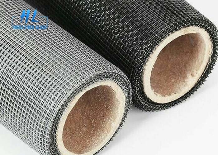 Binalar İçin Kullanılan Fiberglas Böcek Ekran Siyah Ve Gri Renk Kolay Temizlik