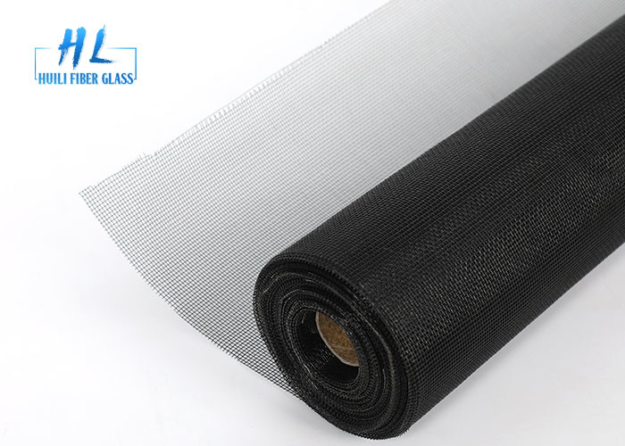 18 * 16 115g Fiberglas Böcek Ekran Siyah Renk Yanmaz Pas Korumalı