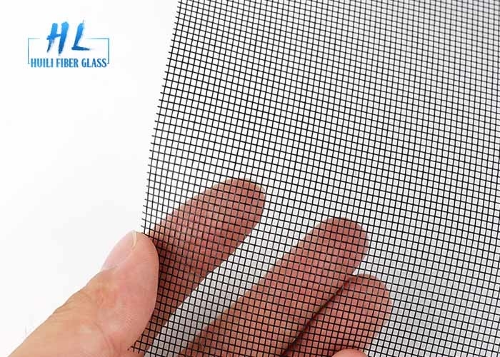 18 * 16 115g Fiberglas Böcek Ekran Siyah Renk Yanmaz Pas Korumalı