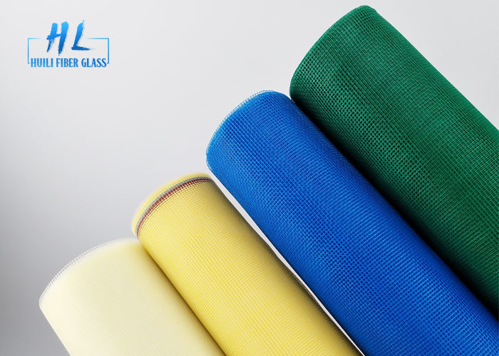 Renkli Fiberglas Sivrisinek Pencere Ekranı Netleştirme PVC ile Fly Proof Mesh