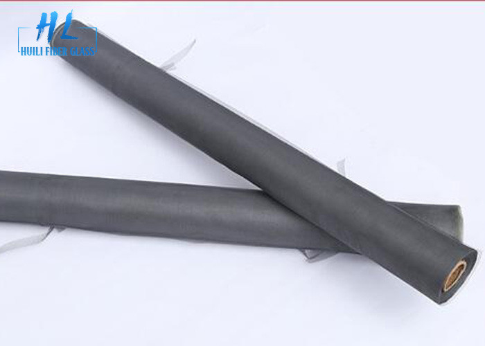 Böcekleri önlemek için 17 * 14 Siyah Renkli PVC Kaplamalı Fiberglas Cibinlik