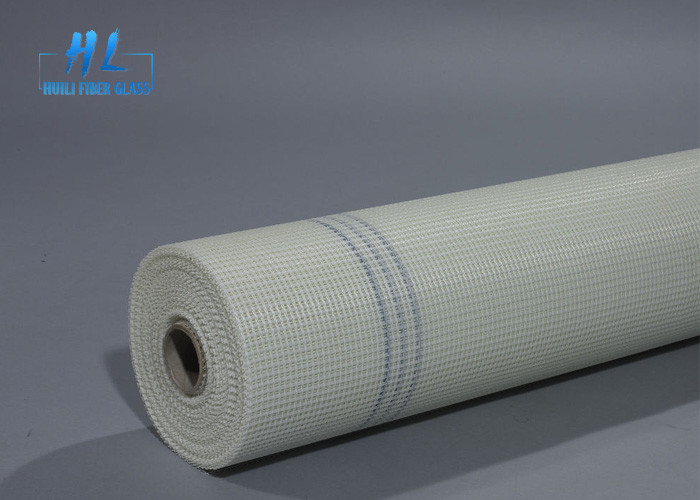 Çekim Gücü 800N Fiberglass Mesh Netting Glass Fiber Screen Rolls Coated In White And Blue