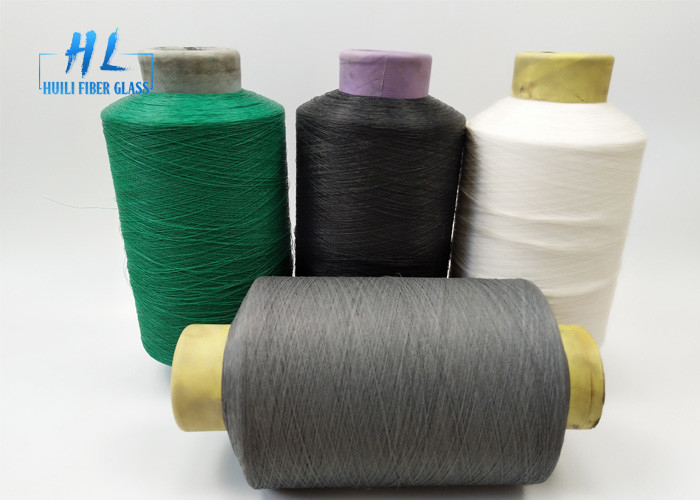 Mükemmel Su Direnci 34tex 1/0 PVC Fiberglass Yarn For Spray Up Roving