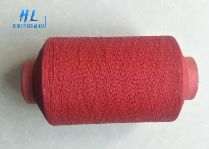 İyi Yumuşaklık ile Kırmızı Renk PVC Kaplı Fiberglas İplik Isıya Dayanıklı