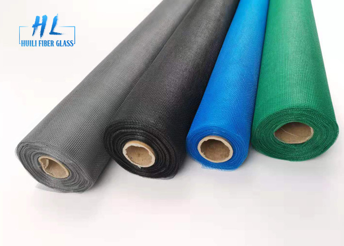 Windows için Kullanılan Farklı Renk 17 * 15 Mesh 115g Fiberglas Cibinlik