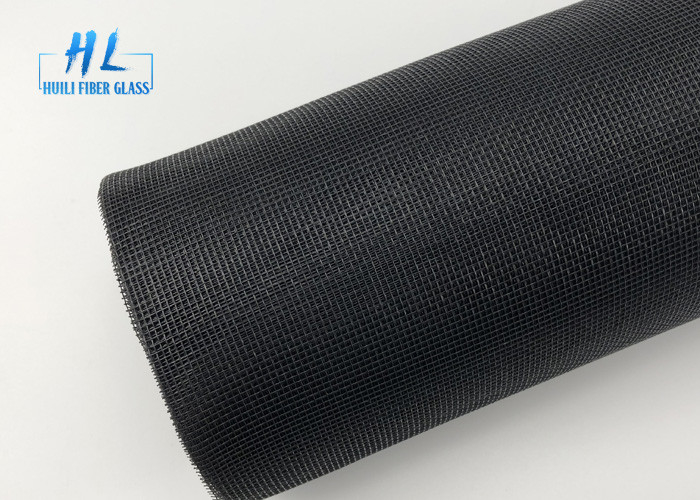 48ft * 100ft PVC Kaplamalı 105g Fiberglas Sivrisinek Örgü Siyah Renk 18 * 16