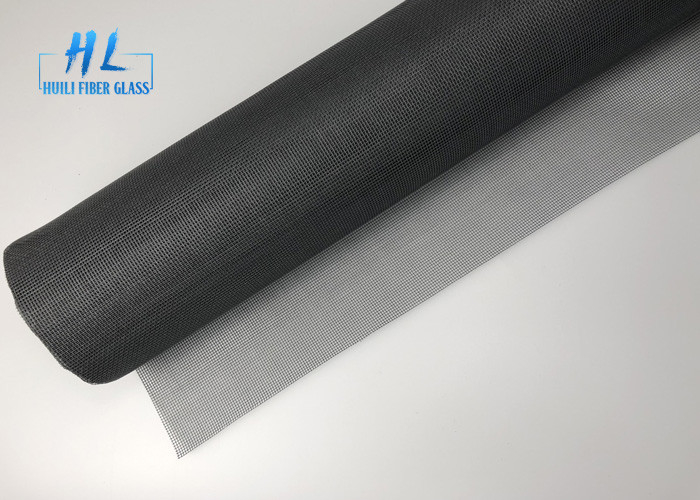 48ft * 100ft PVC Kaplamalı 105g Fiberglas Sivrisinek Örgü Siyah Renk 18 * 16