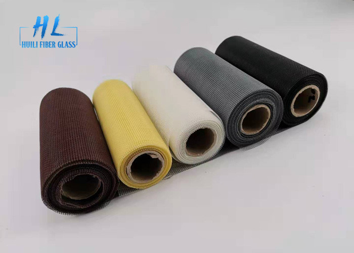 PVC Kaplamalı Yangına Dayanıklı Siyah renk Fiberglas Sivrisinek Mesh Önleme İçin