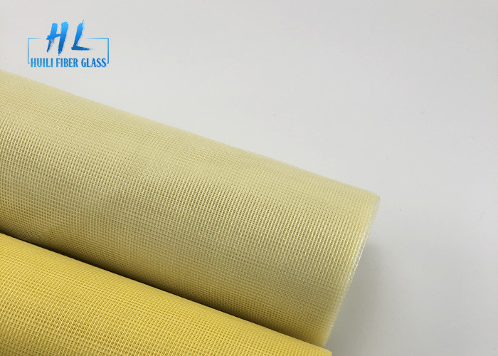Sarı Renkli PVC Kaplı Fiberglas Pencere Ekranı Anti Sivrisinek 1.2m * 30m