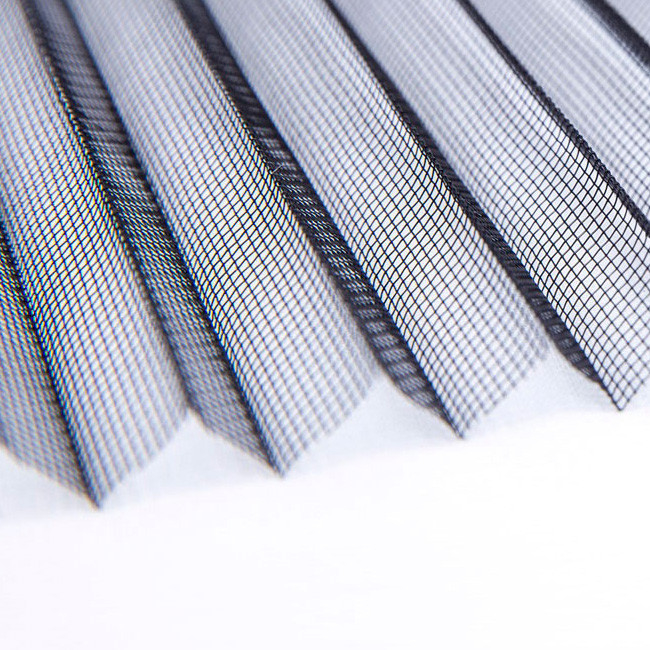 8ft 9ft Gri Renk Polyester Katlanır Pencere Ekran Sivrisinek Pileli Mesh