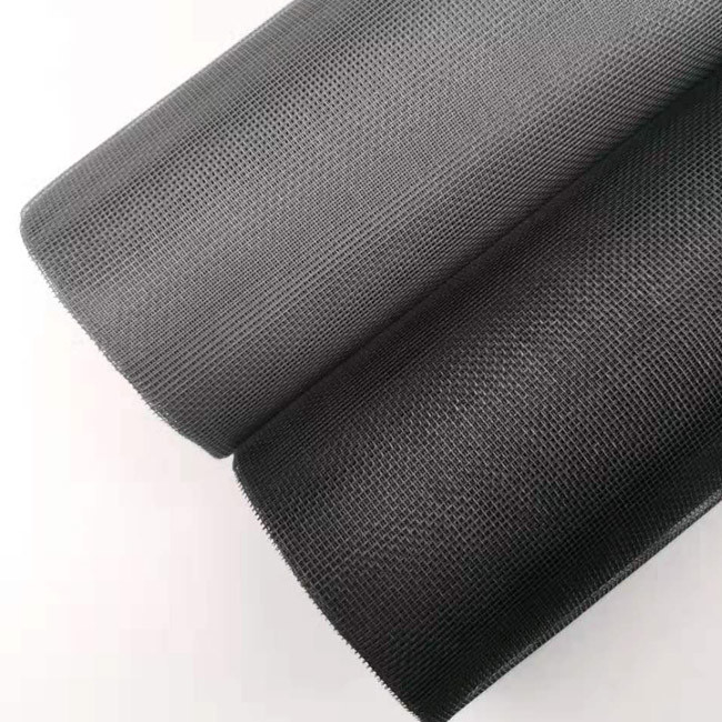Havuz ve Veranda İçin Siyah 18 * 14 0.33mm Kömür Fiberglas Böcek Mesh
