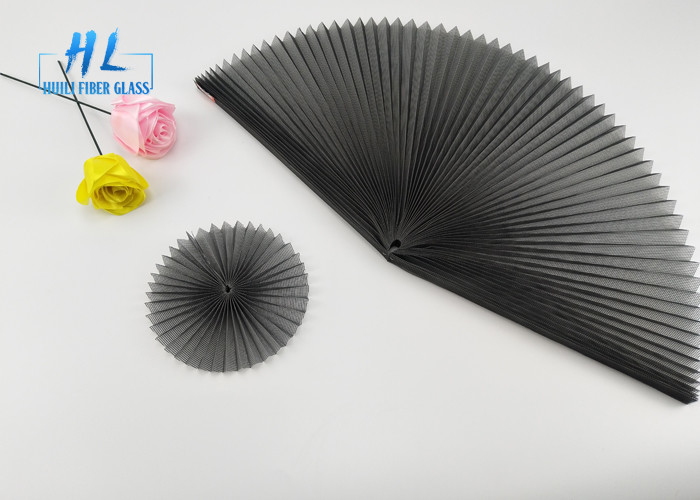 Windows için Gri Renkli Anti Mosquito Net Suya Dayanıklı Polyester Pileli Mesh