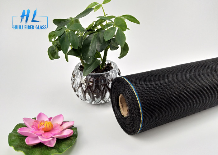 PVC Kaplı 17 * 14 Mesh 110G Siyah Renkli İnce Pencere Ekranı