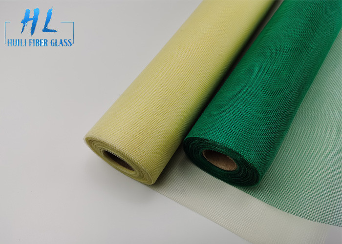17 * 16 100g 110g PVC Kaplı Fiberglas Böcek Ekranı Yanmaz 0.3-3.0m Genişlik