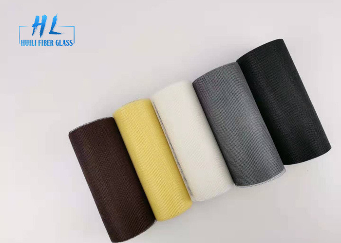 Çevre 17 * 14 105gsm Fiberglas Böcek Mesh Siyah Renk