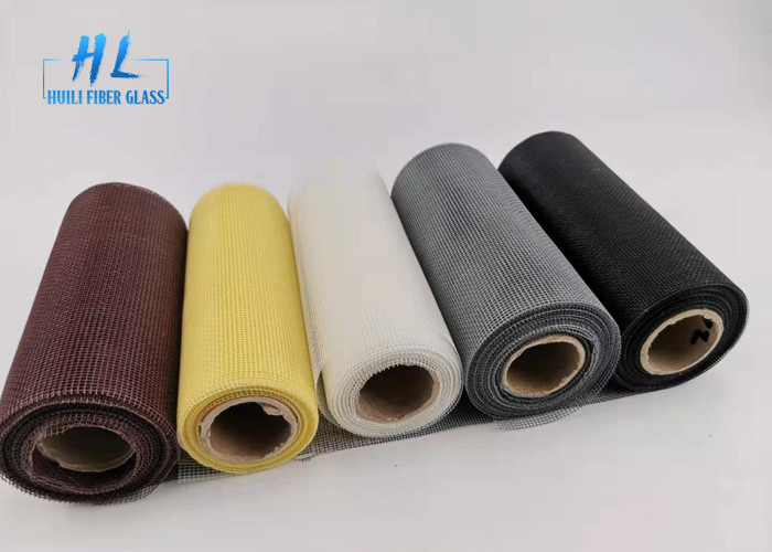 Çevre 17 * 14 105gsm Fiberglas Böcek Mesh Siyah Renk