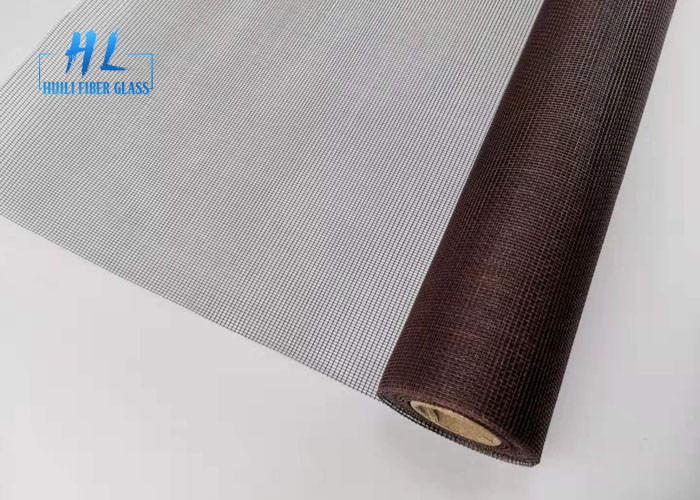 Sivrisineklere karşı su geçirmez kahverengi renk fiberglas böcek ekran kafes