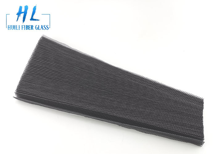 Siyah 18 * 14 Fiberglas Ekran Mesh 200m / Rulo 0.22mm 0.19mm İplik Çapı