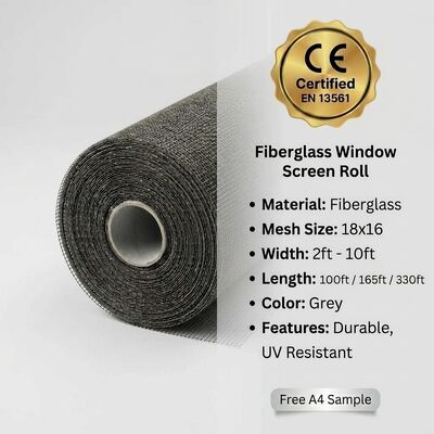 Sivrisinek Böcek Koruması için Fiberglas Pencere Tel Örgü Rulosu | Fabrikadan Toptan Özel Ebatlar