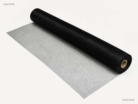 Plain Woven Fiberglass Insect Screen Tensile Strength ≥200N Özel Logo Kapılar ve Pencereler için Yüksek Güçlü Ağı