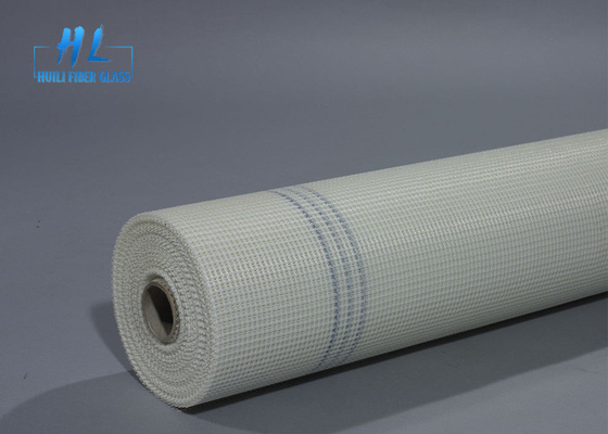 Çekim Gücü 800N Fiberglass Mesh Netting Glass Fiber Screen Rolls Coated In White And Blue