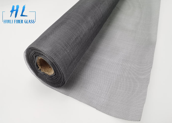 Gri 17 * 15 110g Fiberglas Ekran Rulosu Anti - Sivrisinek Düz Dokuma