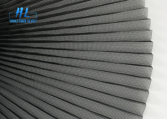 Pileli Hasır 16mm Plise Fiberglas Değiştirme Ekranı Gri 2.5m * 30m PP