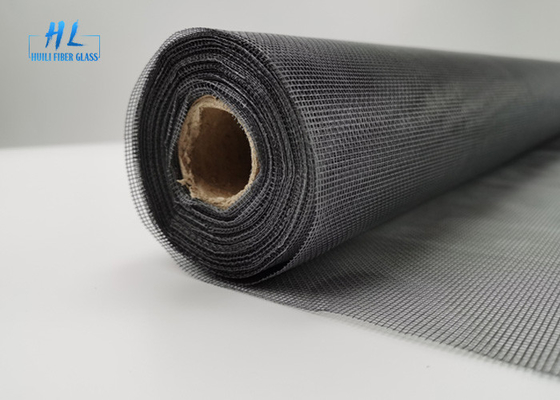 1.2m * 30m Rulo 18 * 16 Mesh Fiberglas Sineklik Gri PVC Kaplı